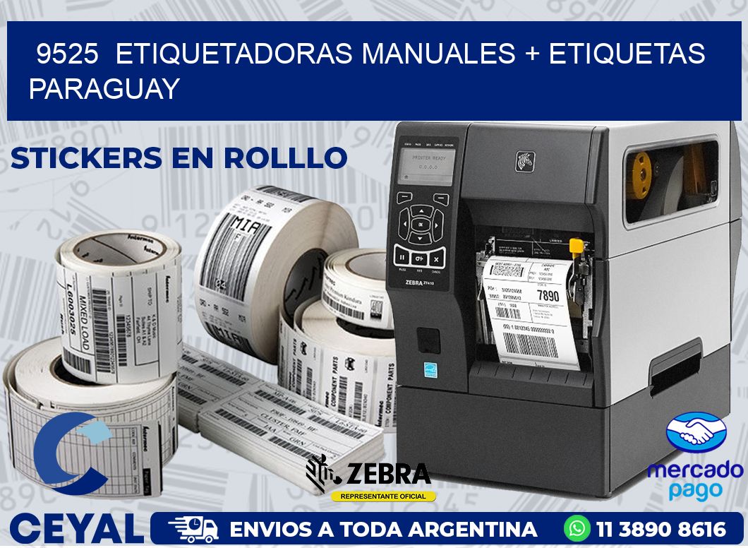 9525  ETIQUETADORAS MANUALES + ETIQUETAS PARAGUAY