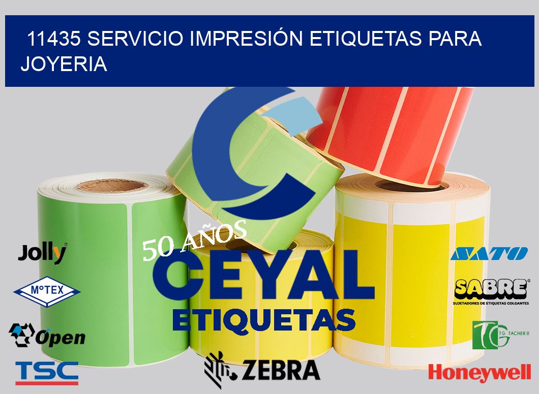 11435 SERVICIO IMPRESIÓN ETIQUETAS PARA JOYERIA