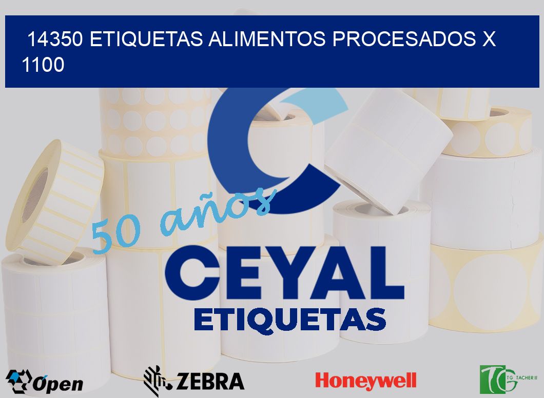 14350 etiquetas alimentos procesados x 1100