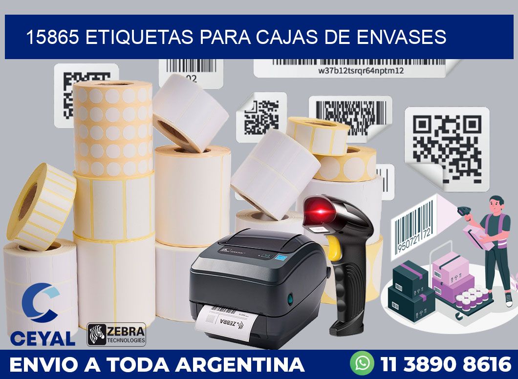 15865 ETIQUETAS PARA CAJAS DE ENVASES