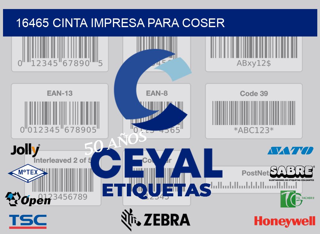 16465 CINTA IMPRESA PARA COSER