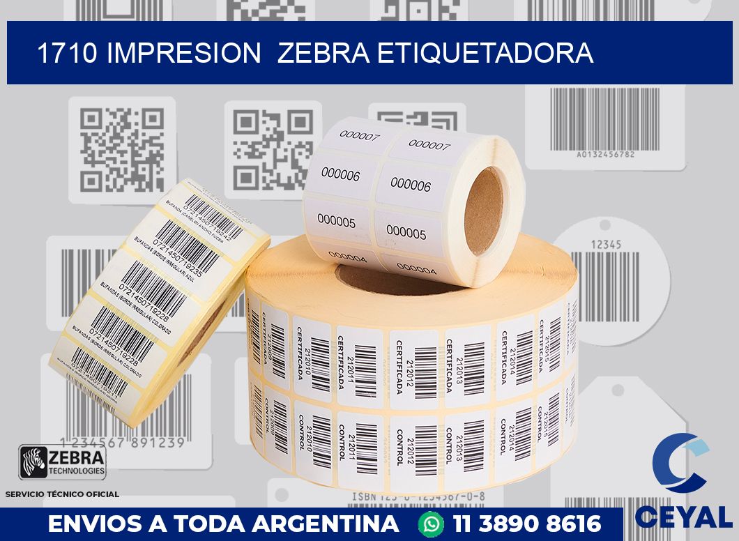 1710 impresion  zebra etiquetadora