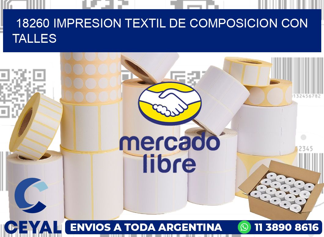 18260 IMPRESION TEXTIL DE COMPOSICION CON TALLES