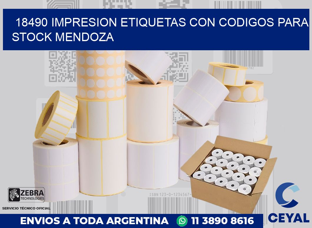 18490 IMPRESION ETIQUETAS CON CODIGOS PARA STOCK MENDOZA