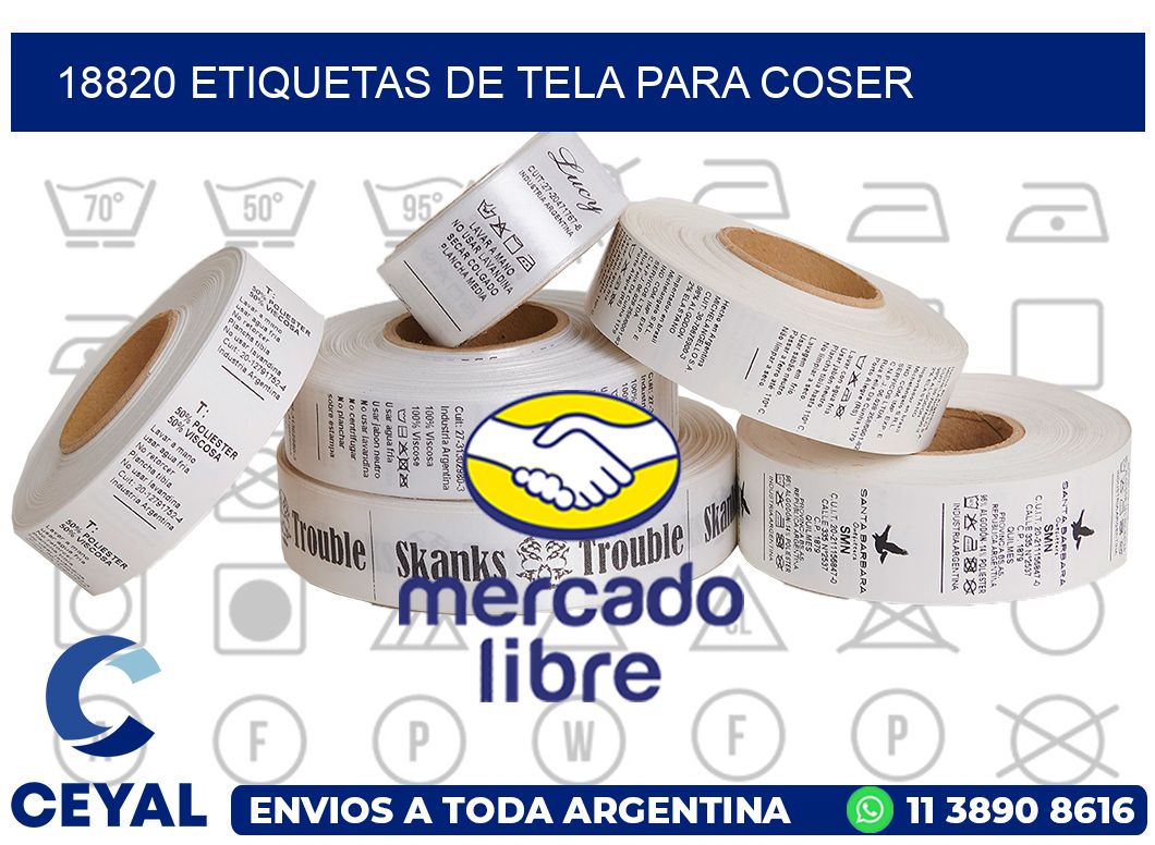 18820 ETIQUETAS DE TELA PARA COSER