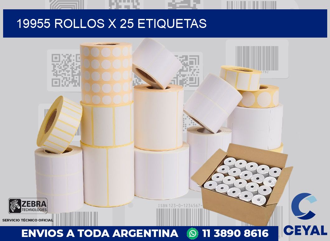 19955 Rollos x 25 etiquetas