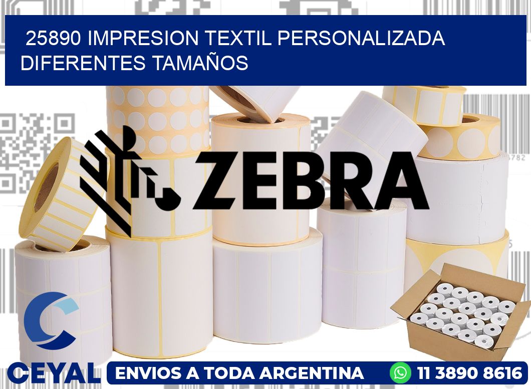 25890 IMPRESION TEXTIL PERSONALIZADA DIFERENTES TAMAÑOS