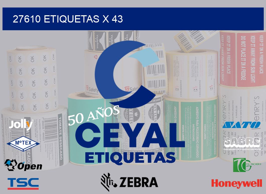 27610 Etiquetas x 43