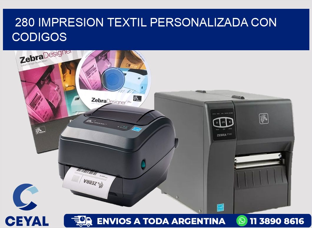 280 IMPRESION TEXTIL PERSONALIZADA CON CODIGOS