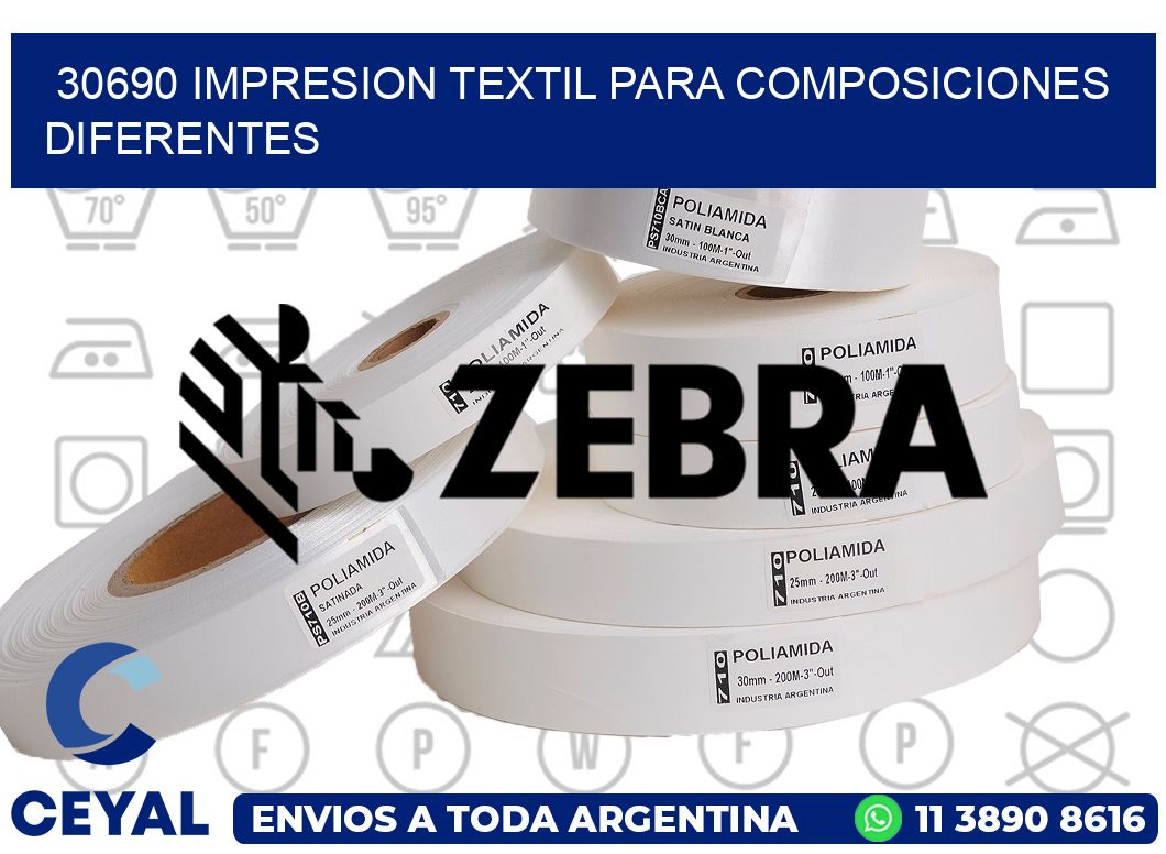 30690 IMPRESION TEXTIL PARA COMPOSICIONES DIFERENTES