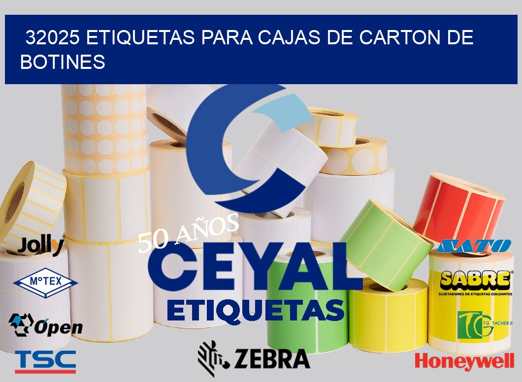 32025 ETIQUETAS PARA CAJAS DE CARTON DE BOTINES