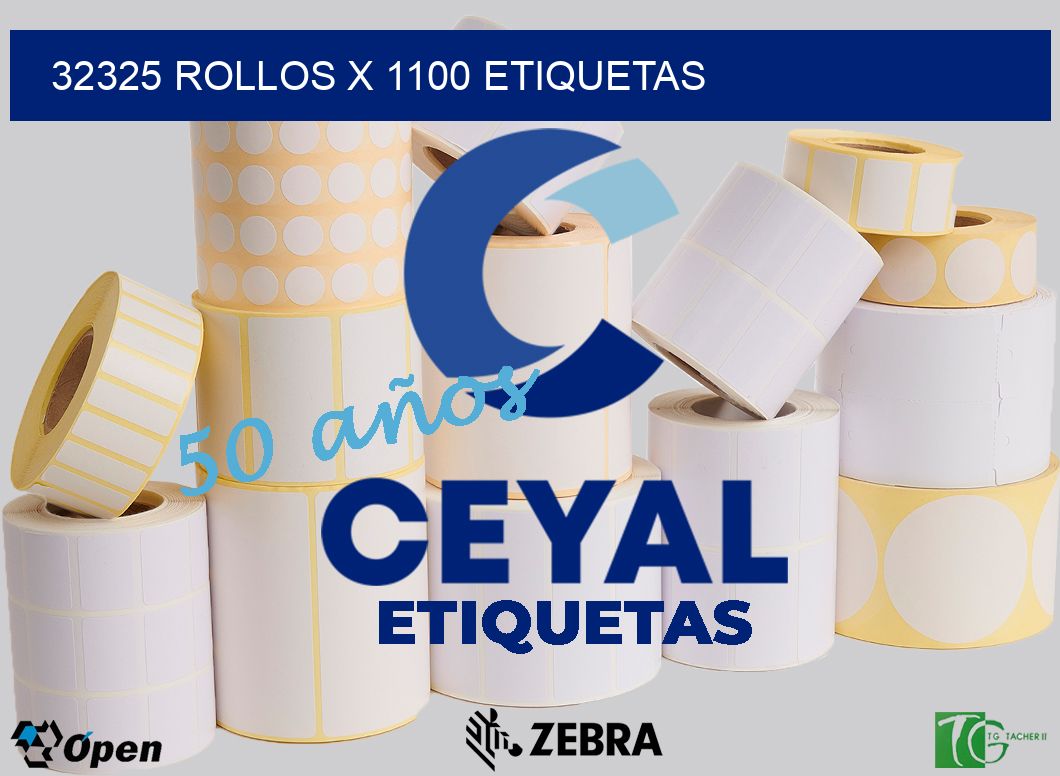 32325 Rollos x 1100 etiquetas