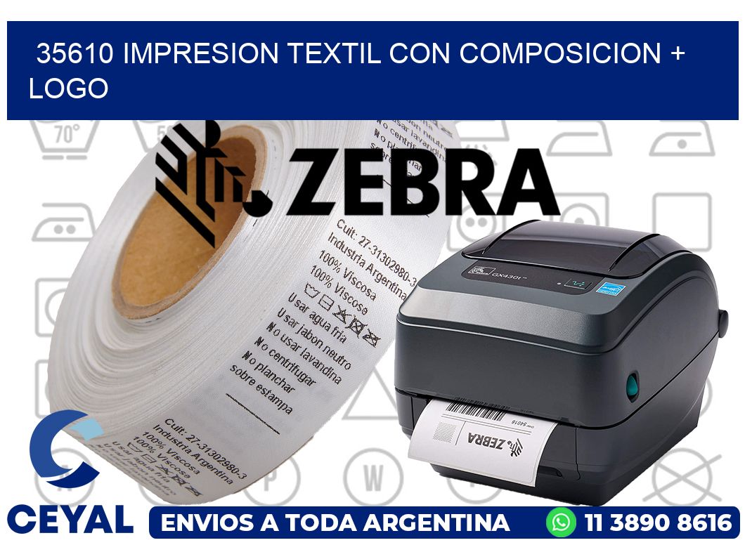 35610 IMPRESION TEXTIL CON COMPOSICION + LOGO