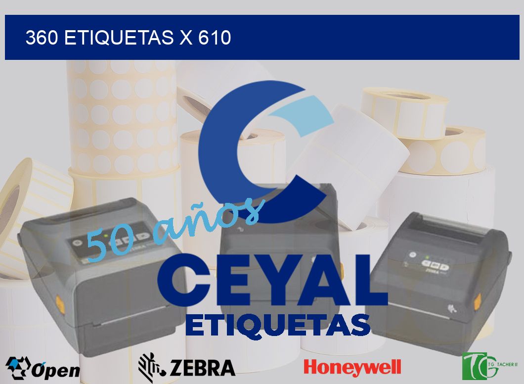 360 Etiquetas x 610