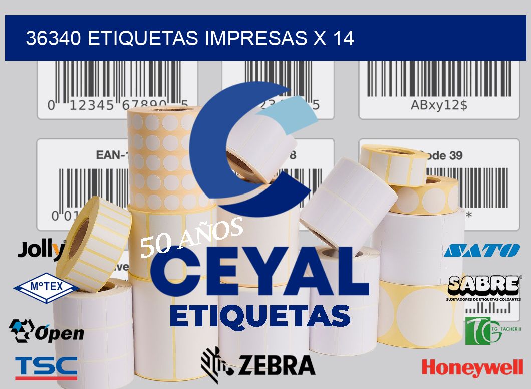 36340 Etiquetas impresas x 14