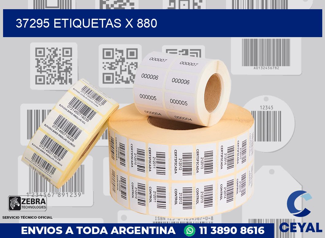 37295 Etiquetas x 880