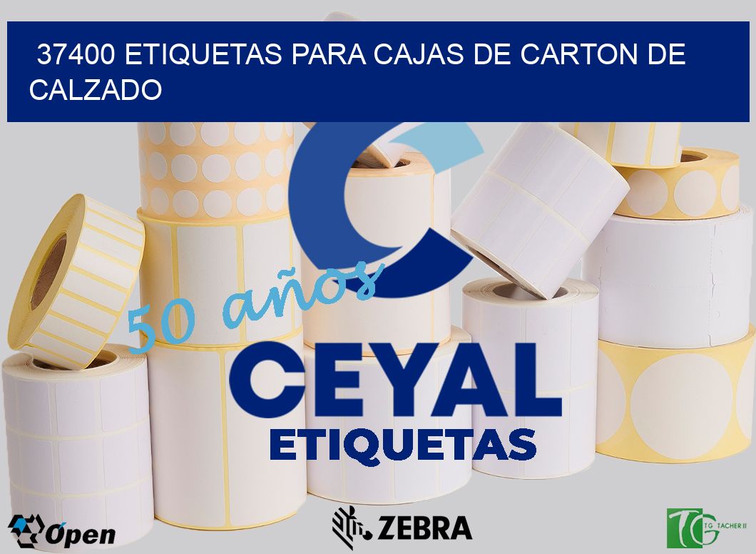 37400 ETIQUETAS PARA CAJAS DE CARTON DE CALZADO