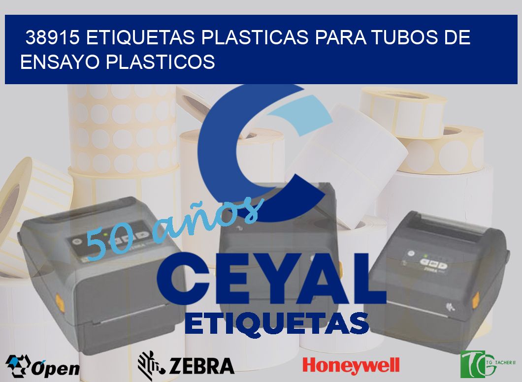 38915 ETIQUETAS PLASTICAS PARA TUBOS DE ENSAYO PLASTICOS