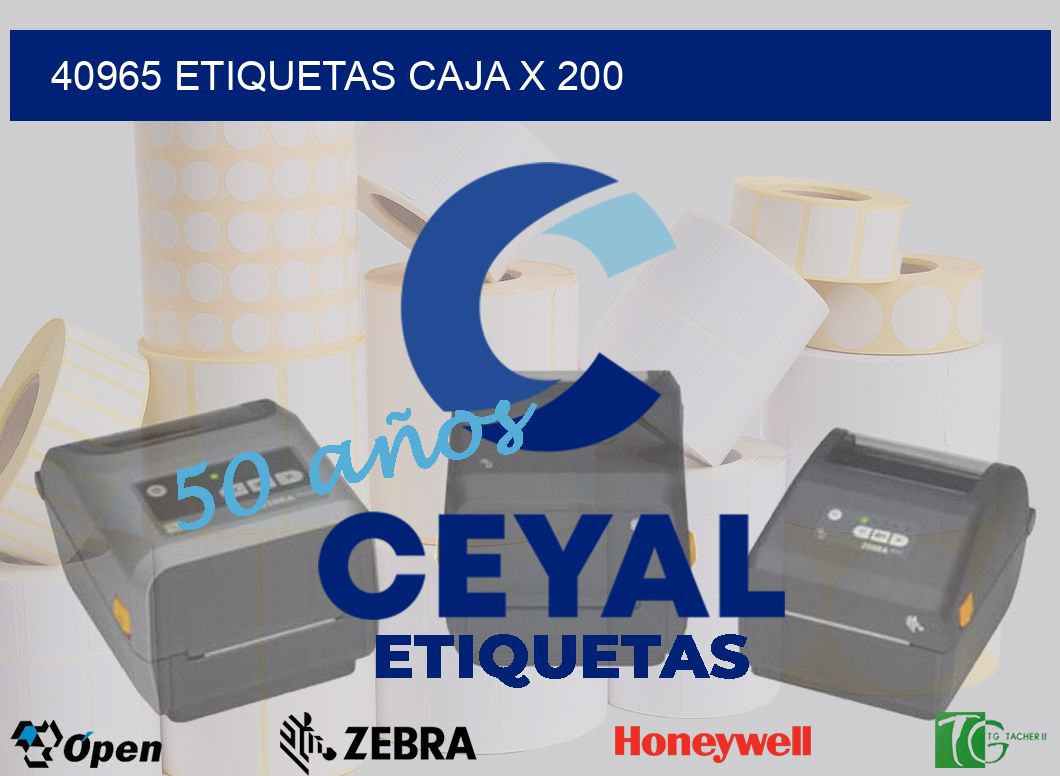 40965 etiquetas caja x 200