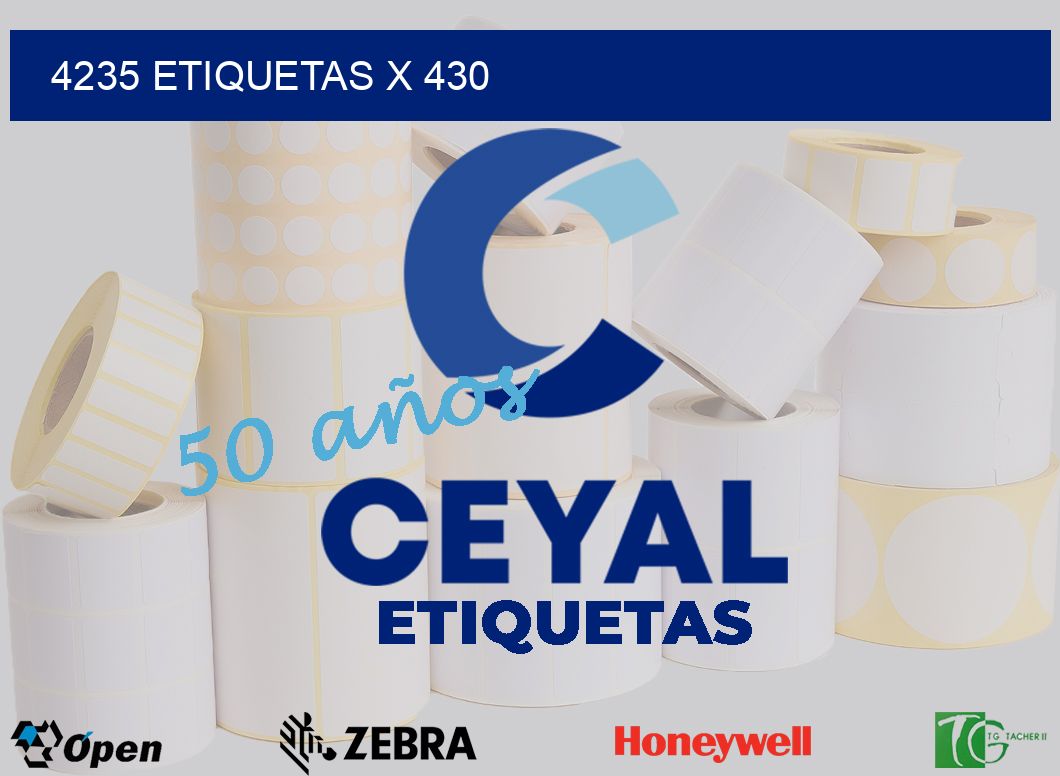 4235 Etiquetas x 430
