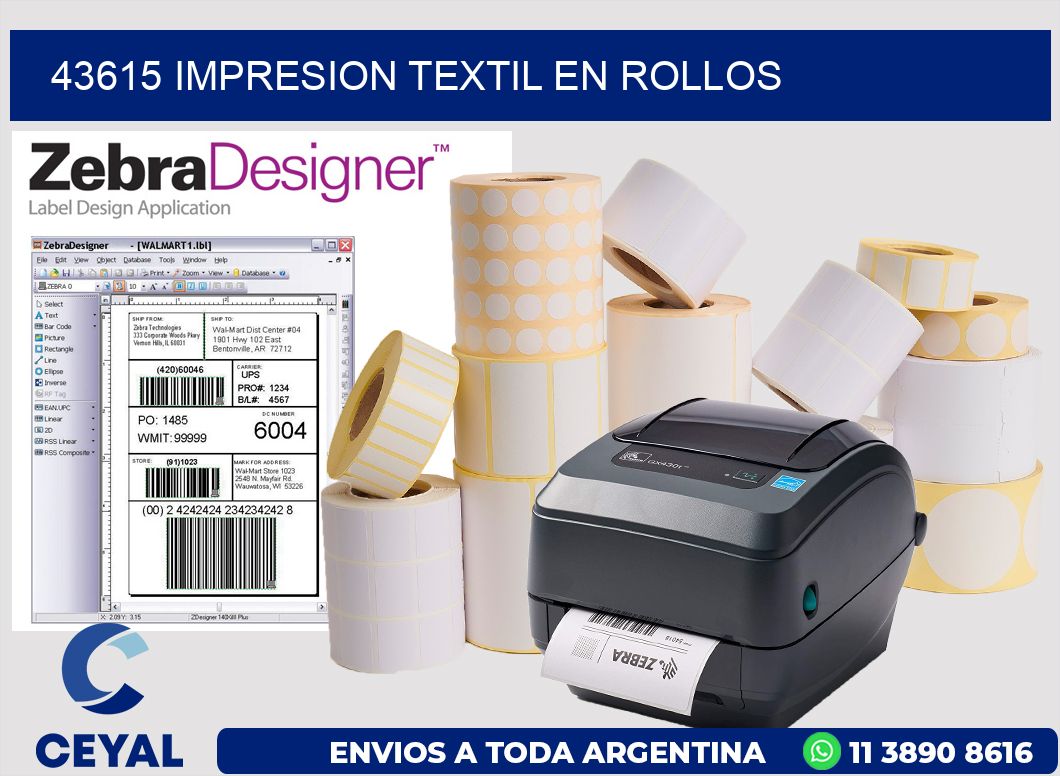 43615 IMPRESION TEXTIL EN ROLLOS