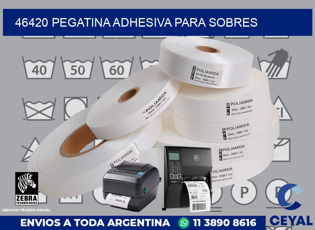 46420 PEGATINA ADHESIVA PARA SOBRES
