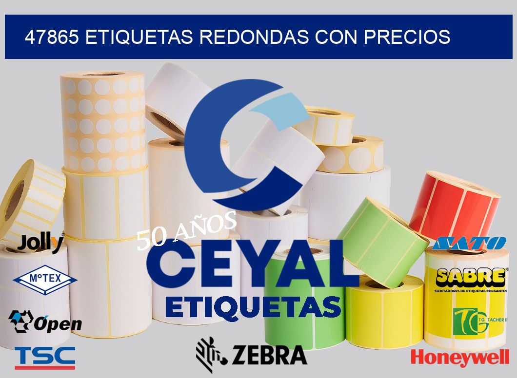 47865 ETIQUETAS REDONDAS CON PRECIOS