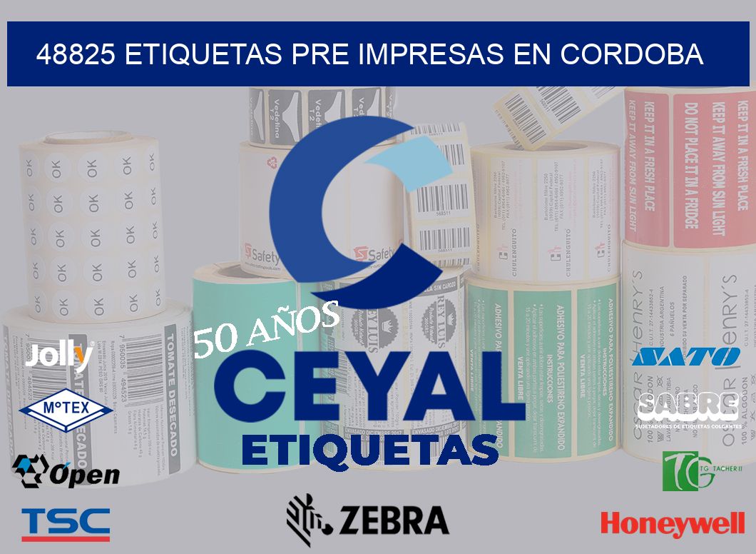 48825 ETIQUETAS PRE IMPRESAS EN CORDOBA