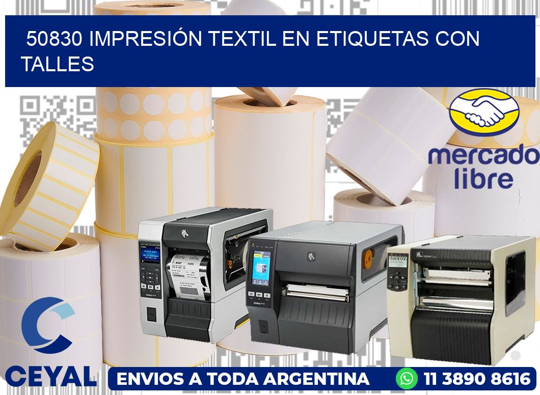50830 IMPRESIÓN TEXTIL EN ETIQUETAS CON TALLES