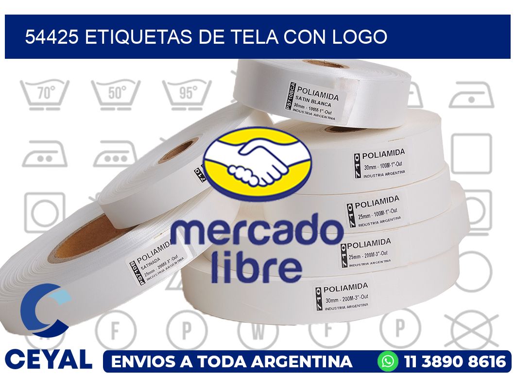 54425 ETIQUETAS DE TELA CON LOGO