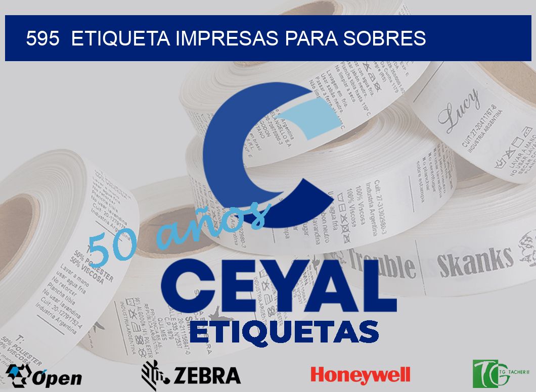 595  ETIQUETA IMPRESAS PARA SOBRES