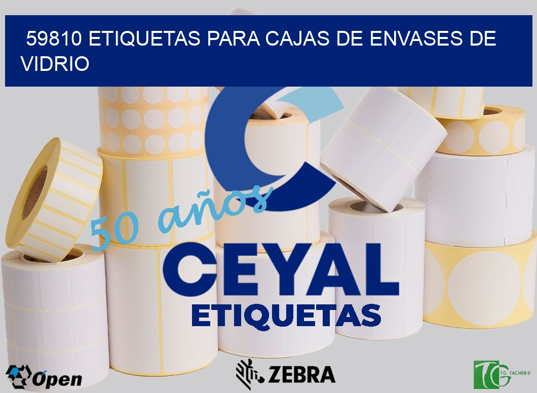59810 ETIQUETAS PARA CAJAS DE ENVASES DE VIDRIO