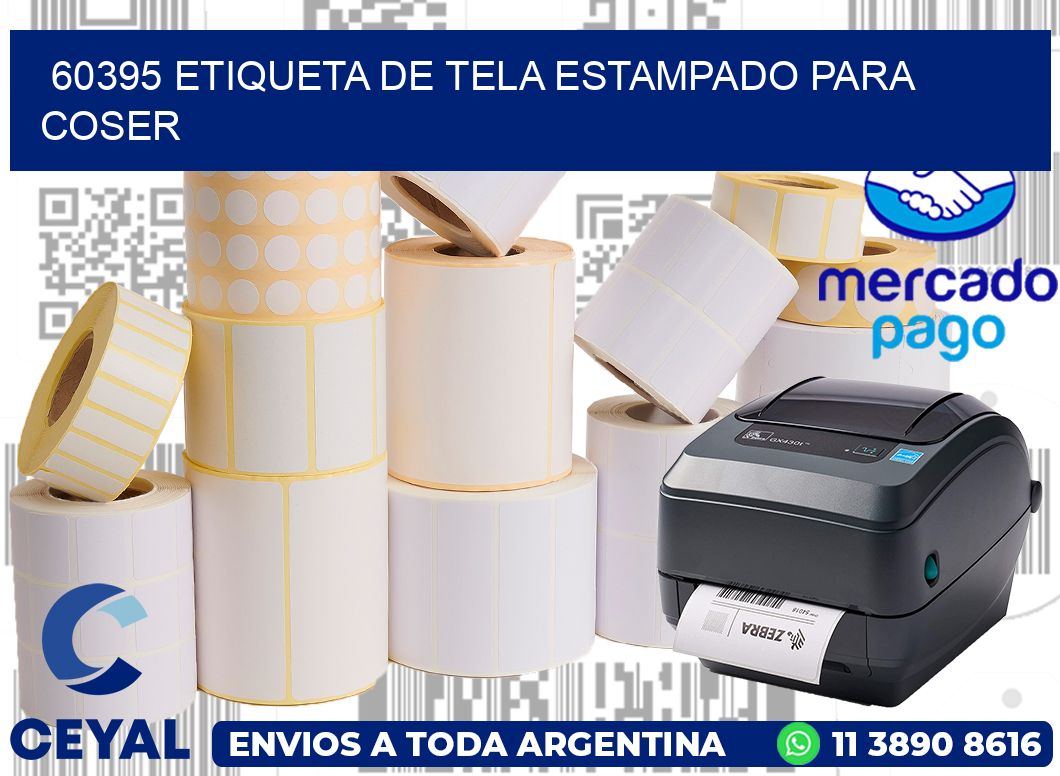 60395 ETIQUETA DE TELA ESTAMPADO PARA COSER