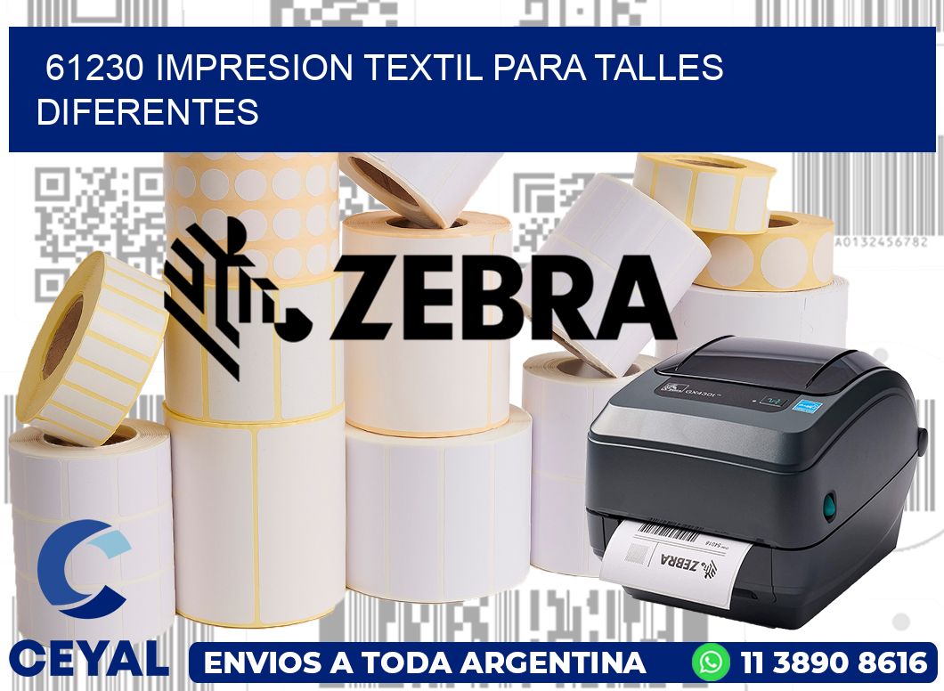 61230 IMPRESION TEXTIL PARA TALLES DIFERENTES