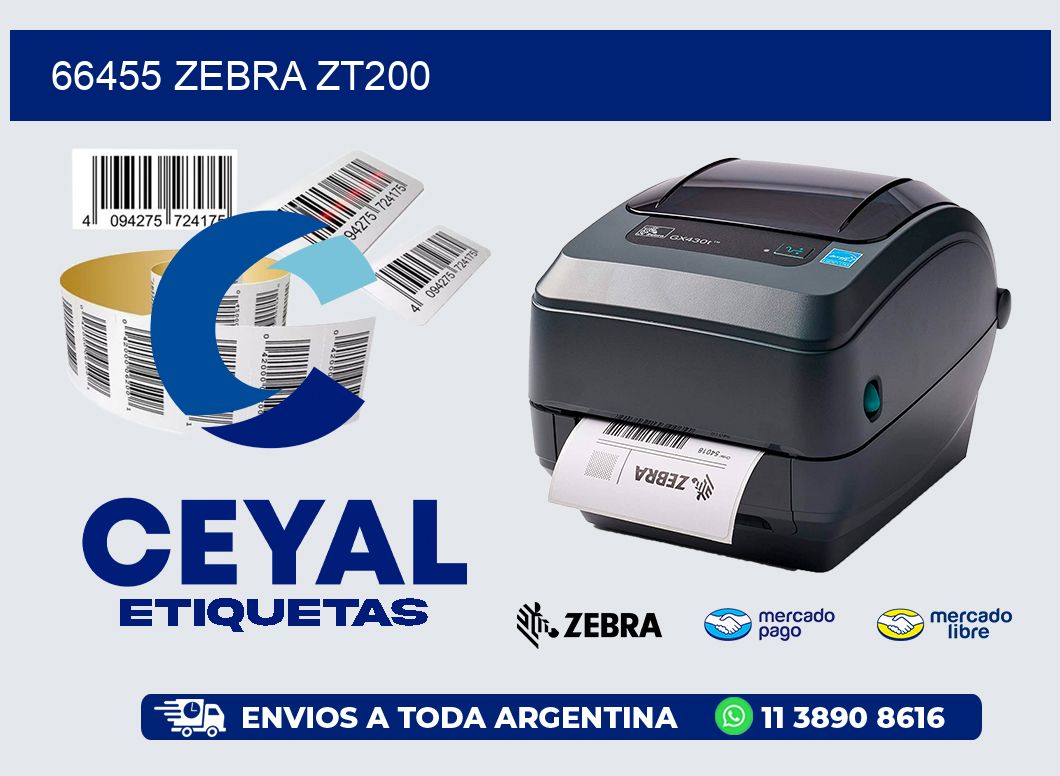 66455 ZEBRA ZT200
