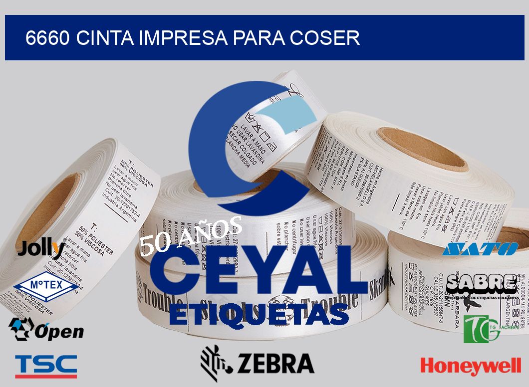 6660 CINTA IMPRESA PARA COSER