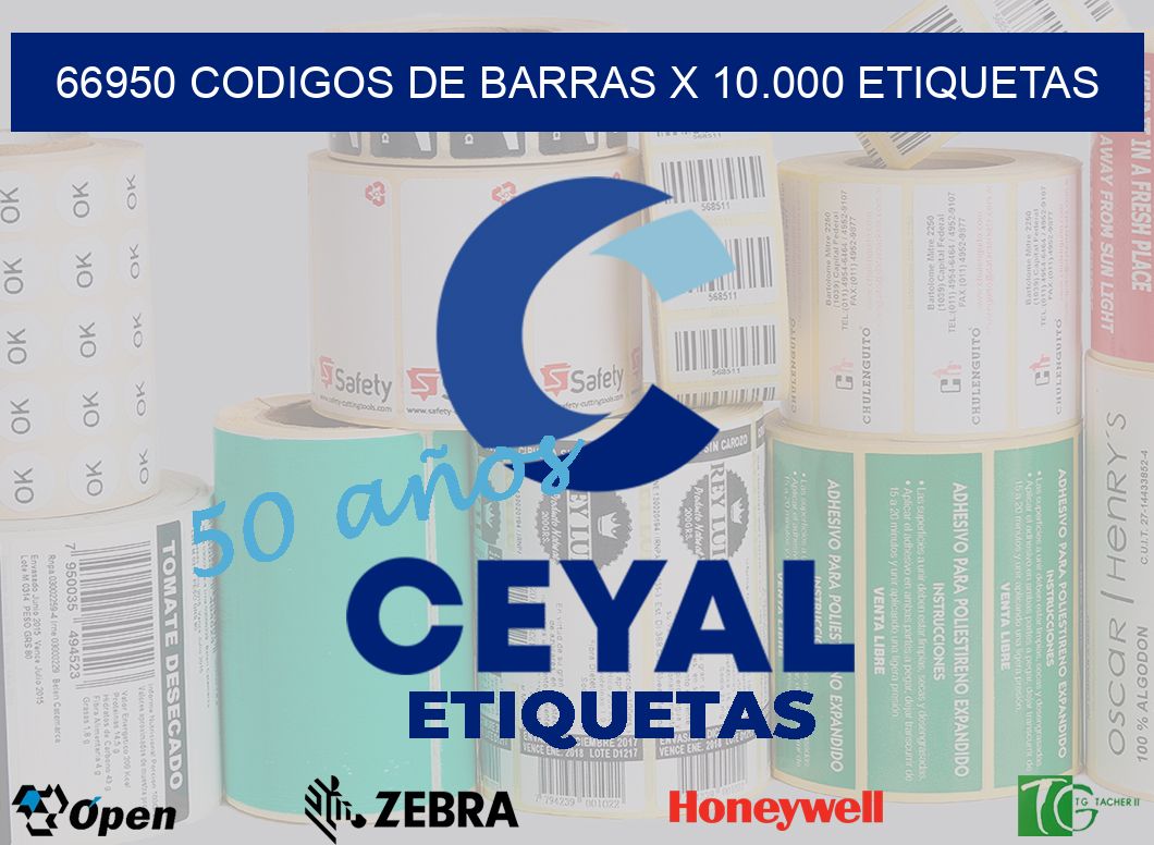 66950 codigos de barras x 10.000 etiquetas
