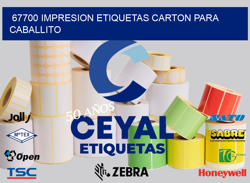 67700 IMPRESION ETIQUETAS CARTON PARA CABALLITO