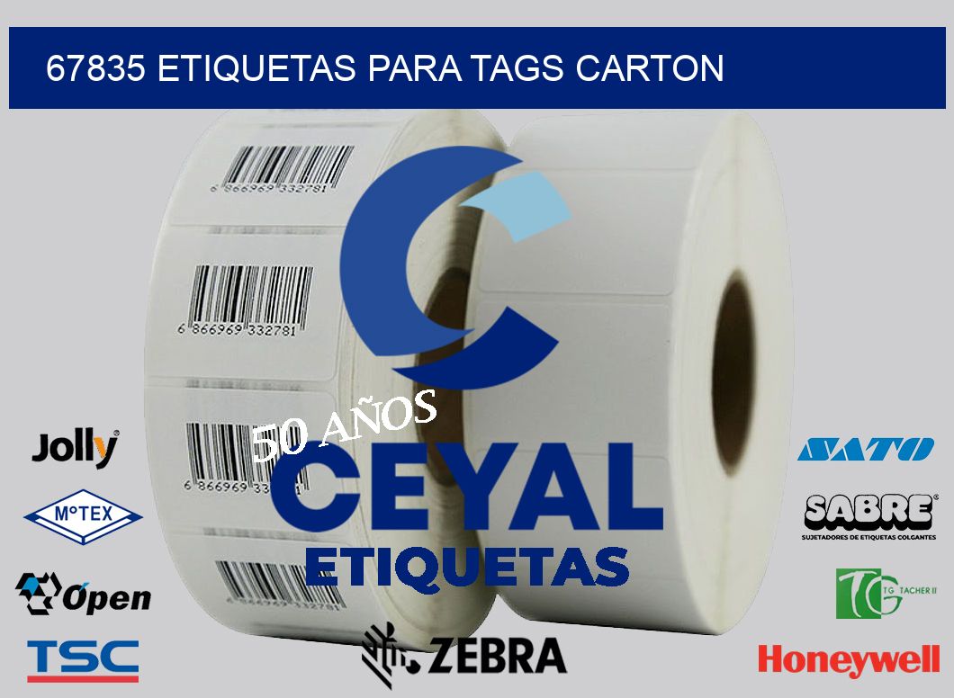67835 ETIQUETAS PARA TAGS CARTON
