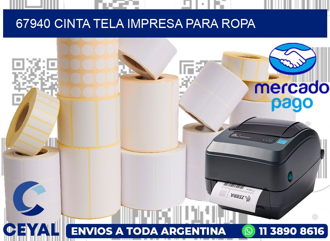 67940 CINTA TELA IMPRESA PARA ROPA