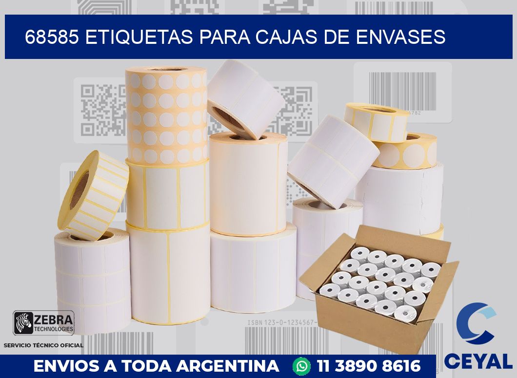 68585 ETIQUETAS PARA CAJAS DE ENVASES
