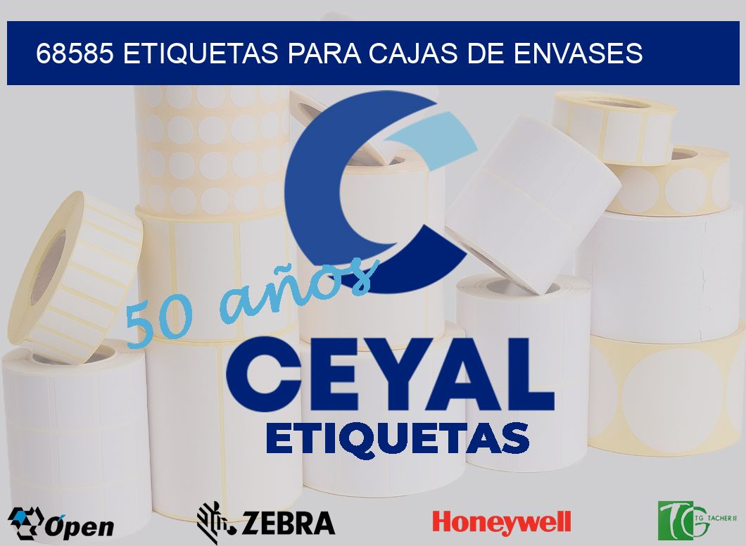68585 ETIQUETAS PARA CAJAS DE ENVASES