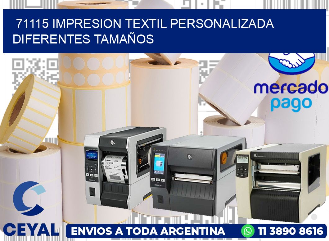 71115 IMPRESION TEXTIL PERSONALIZADA DIFERENTES TAMAÑOS