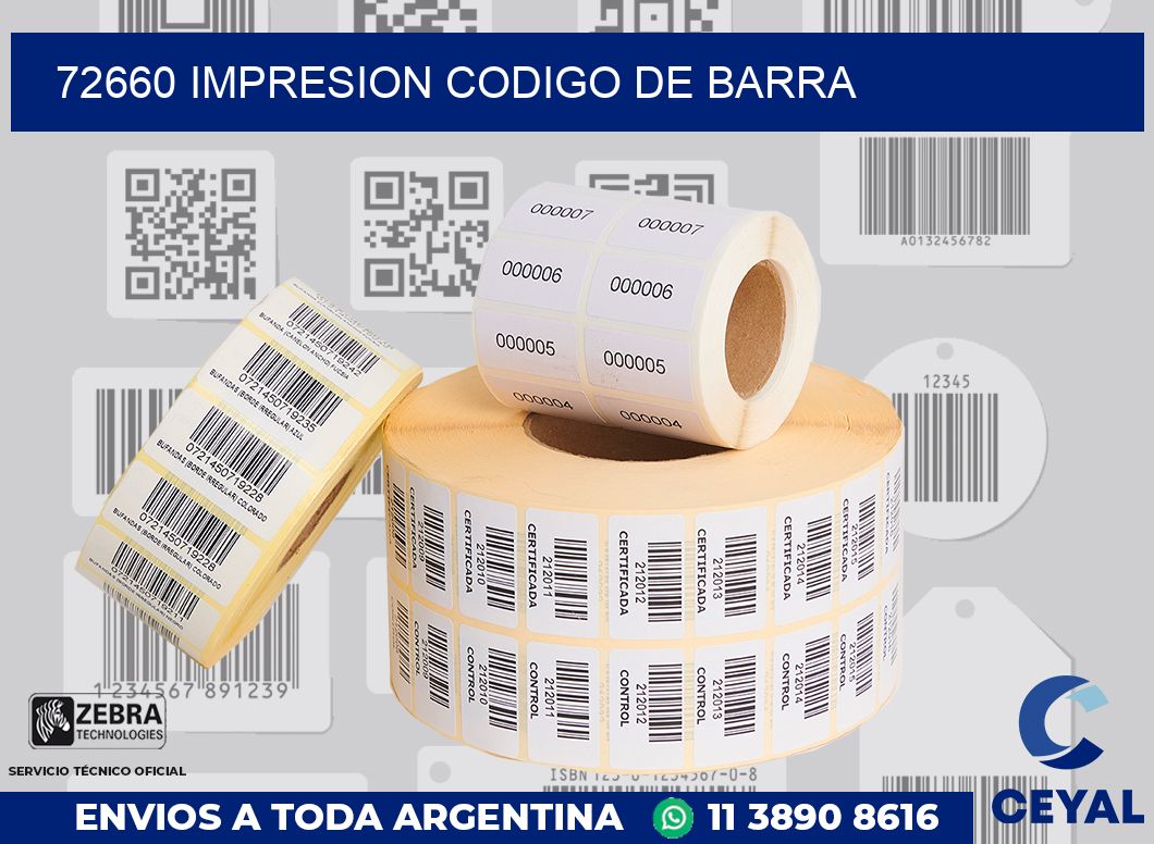 72660 impresion codigo de barra