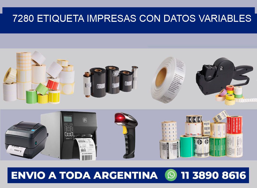 7280 ETIQUETA IMPRESAS CON DATOS VARIABLES