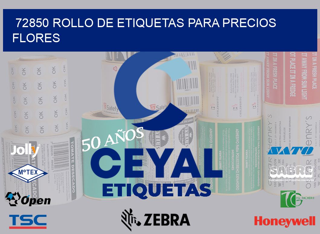 72850 ROLLO DE ETIQUETAS PARA PRECIOS FLORES