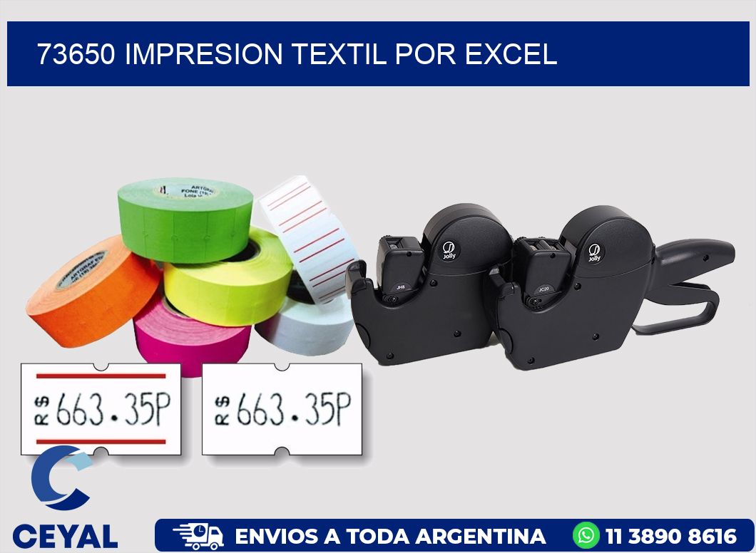 73650 IMPRESION TEXTIL POR EXCEL