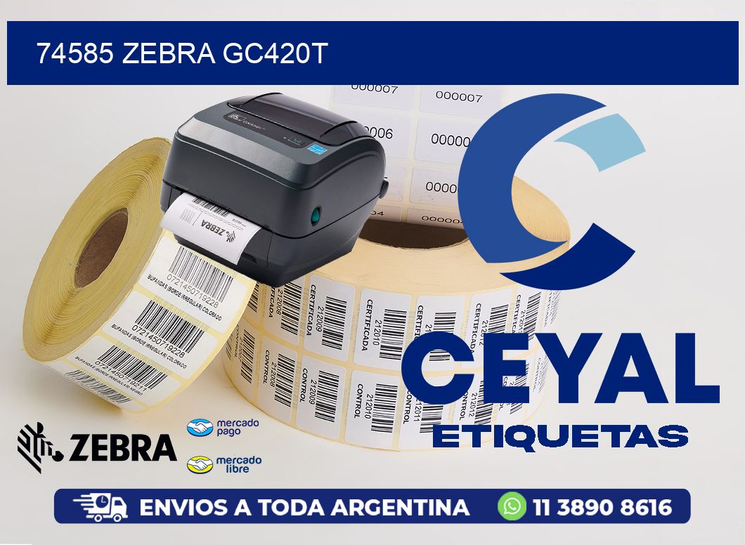 74585 ZEBRA GC420T
