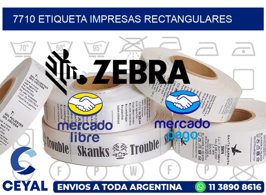 7710 ETIQUETA IMPRESAS RECTANGULARES
