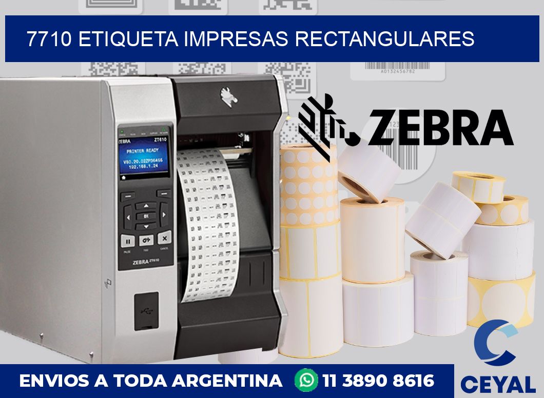 7710 ETIQUETA IMPRESAS RECTANGULARES
